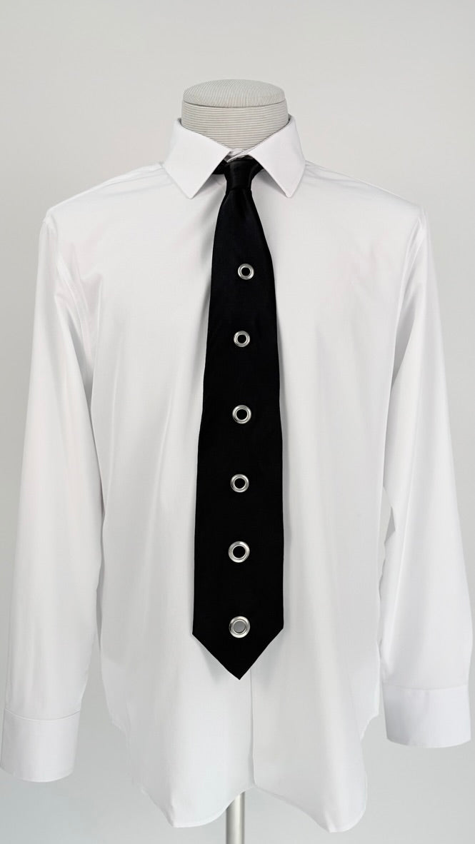 The "Metallic Void" Tie