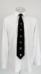 The "Metallic Void" Tie