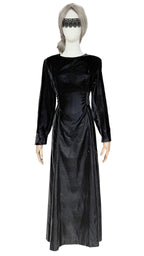 Vintage Long Sleeve Velvet Dress