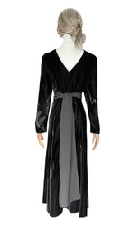 Vintage Long Sleeve Velvet Dress