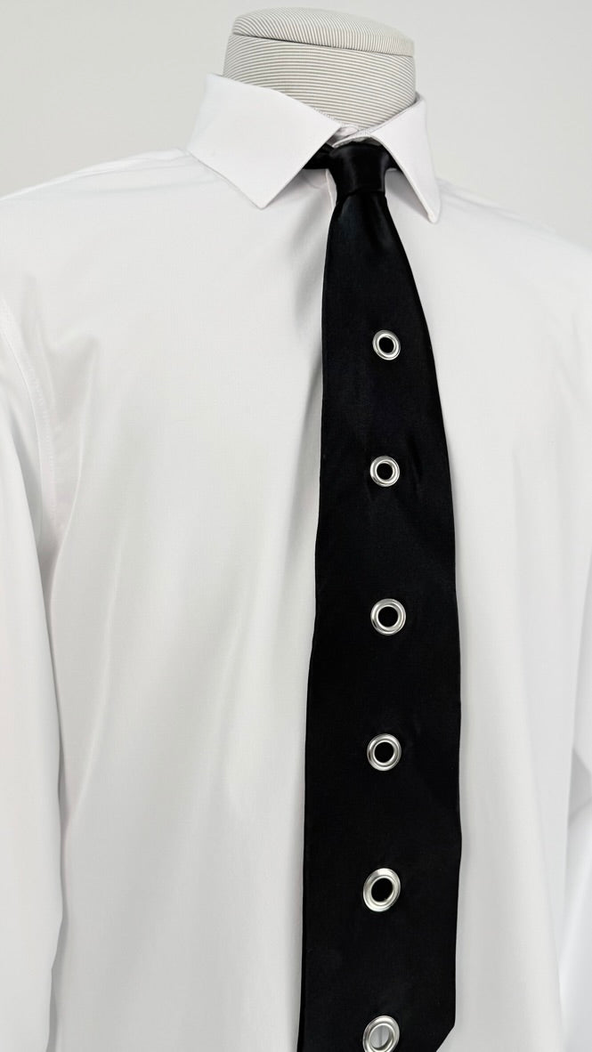 The "Metallic Void" Tie