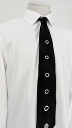The "Metallic Void" Tie