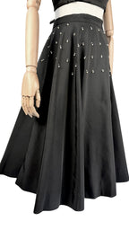 Vintage Embellished Circle Skirt
