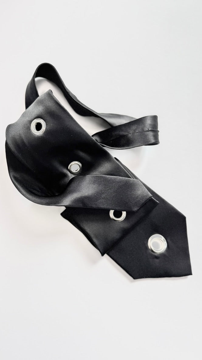 The "Metallic Void" Tie